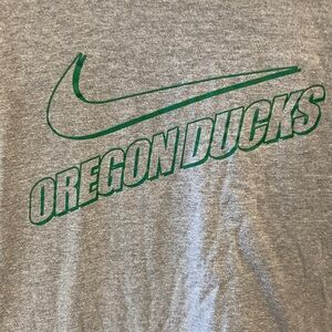 Nike Oregon Ducks Gray Tee with “Just Do It” - 3XL